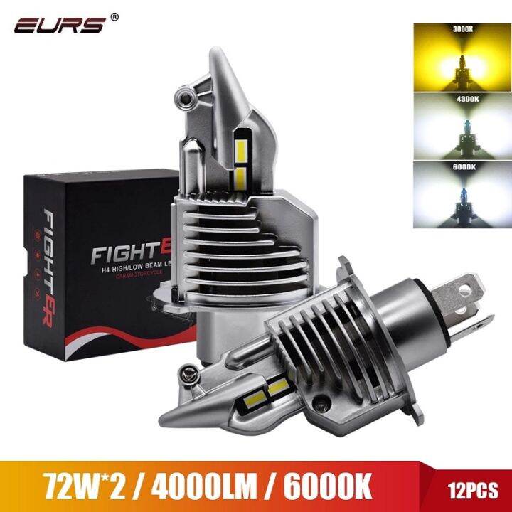 eurs-fighter-foco-h4-9003หลอดไฟ-led-รถยนต์ไฟหน้ารถจักรยานยนต์80w-12v-24v-6000k-super-h4-led-ไฟหน้ารถหลอดไฟ16000lm