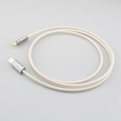 Audiocrast Hi-End A26 OCC silver plated USB audio cable data USB cable DAC USB hifi cable A-B usb cable Viborg USB Plug HIFI