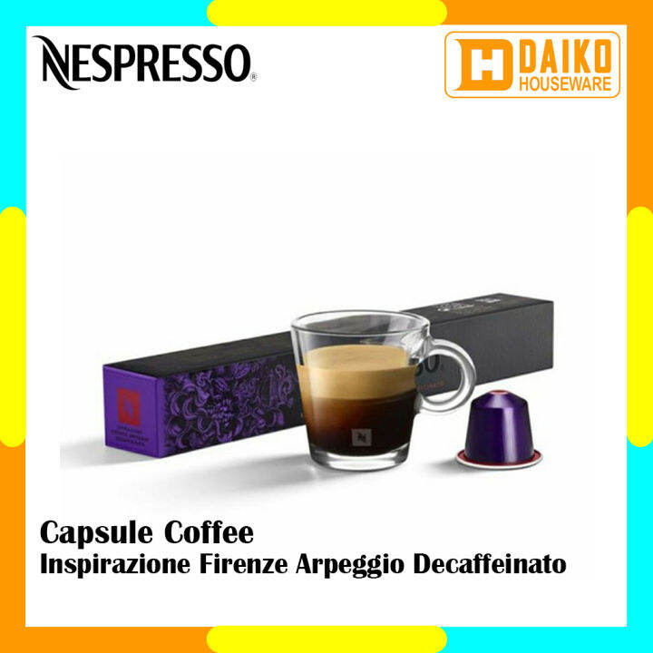 Capsule Nespresso Ispirazione Firenze Arpeggio Decaffeinato 1 Pack ...