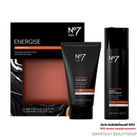 No7 Men Energising Duo Hari&amp;Body Wash 200ml+Face Wash 150ml Gift Set ชุดผลิตภัณฑ์ทำความสะอาดผิวหน้าผิวกายสำหรับผู้ชายเซ็ตสุดคุ้ม