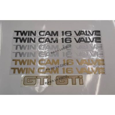 สติ๊กเกอร์แบบดั้งเดิม ติดข้างรถ TOYOTA COROLLA AE92 ปี 1992 รุ่น โดเรม่อน คำว่า TWIN CAM 16 VALVE sticker ติดรถ แต่งรถ โตโยต้า sticker