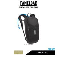 CamelBak Arete 14แพ็คให้ความชุ่มชื้นกลางแจ้งปีนเขาพร้อมอ่างเก็บน้ำ Crux 50ออนซ์สีดำ