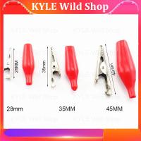 KYLE Wild Shop 28mm 35mm 45mm Electrical Alligator Clip Test Lead Cable Metal Meter Clamp Probe Crocodile Moto Bike DIY