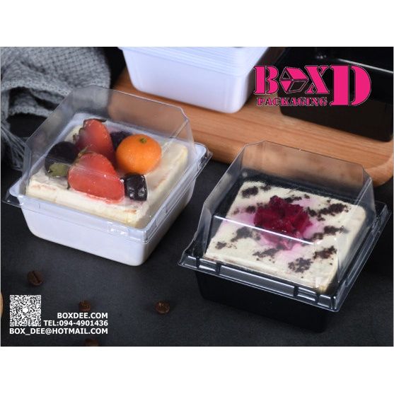 กล่องใส่ขนม-เค้ก-วุ้น-ใส่อาหาร-สี่เหลี่ยมทรงสูง-พลาสติก-แพค20กล่อง-x049