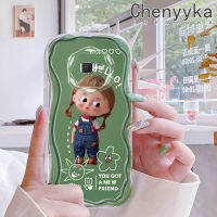 "Chenyyyka เคสปลอกสำหรับ Samsung J7 Prime J7 Prime 2 J2เคสการ์ตูนน่ารักผู้หญิงสวยเนื้อครีมขอบคลื่นนุ่มเคสมือถือกันกระแทกแบบใสที่สร้างสรรค์เคสโปร่งใสลายกล้องถ่ายรูปสีอ่อนโยนป้องกัน"