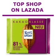 DATE MỚI NHẤT Combo 02 Socola đen sữa gốc Ghana có 81% Cacao Ritter Sport