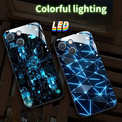 สแปร์พาร์ท LED ควบคุมด้วยเสียงแฟลชสีสันสดใสสำหรับเคสโทรศัพท์15Pro 15อัลตร้า12 13 14Promax 11Promax 7 8Plus สำหรับเคสแอปเปิ้ล XR XS Max ทรงกลมมุมสี่เหลี่ยม