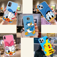 Flexible TPU เคสโทรศัพท์ หรับ iPhone 6 7 6s 13 8 12 5s 11 5 Mini Pro Plus SE Max Lite Pro PD-39 Donald Duck