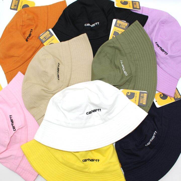 carhartt-carhart-หมวกชาวประมงฤดูร้อนของผู้ชายหมวกครีมกันแดดหมวกอาบน้ำเด็กขนาดใหญ่ปักหมวกกันแดดตัวอักษรในระดับสากล