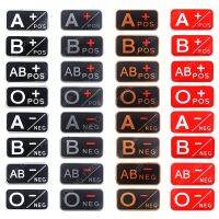 【YF】∏⊕  Blood Type Chapter A B Sticker Rubber Cap for Clothing Sewing