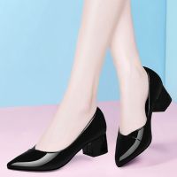 Cresfimix women fashion white pu leather slip on high heel shoes for office classic black spring pumps zapato tacon alto a5991