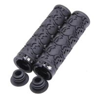 Bicycle Handlebar Grip Rubber Anti-slip MTB Mountain Road Bikes Lockable Handle Grips Skull Style Sponge Bike Accessories Parts Handlebars