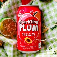 HCMNước uống soda Hàn Quốc có gas vị mận set 6lon 350ml