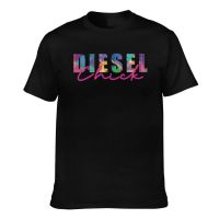 Novelty Tshirts Diesel Chick Funny Pattern Printed Tee