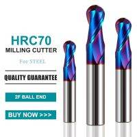 GAMONT HRC70 2-Flute Blue Nano Coating ทังสเตนเหล็กคาร์ไบด์เครื่องตัดมิลลิ่ง CNC เครื่องจักร Maching Special Ball End Endmill Toos