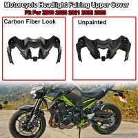 เหมาะสำหรับ KAWASAKI Z900 Z 900 2020 2021 2022 2023ไฟหน้าบนจมูกของประดับจักรยานยนต์ด้านหน้าฝาครอบหลอดไฟหน้า