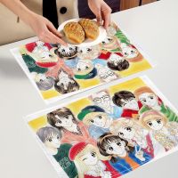 【CC】▧  Marmalade Boy Placemat Anime Cotton Dining Table Mats Coaster Bowl Cup 7.10