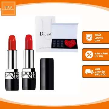Review Son Dior Rouge 080 Red Smile  From Satin To Matte