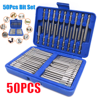 508Pcs 75Mm Extra Long Reach Bit Set Security ไขควง Bits Torx Star Hex Bit