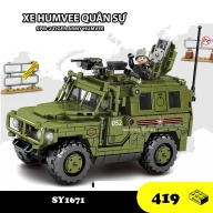Đồ chơi Lắp ráp Xe Humvee Quân sự SPM-2 Tiger, SY1671 Xếp hình thông minh thumbnail