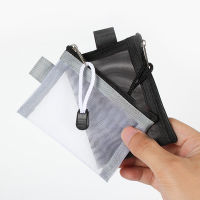 【Comfortable House】 COD MINI transparent NYLON Mesh Card BAG Credit ID Card Organizer กระเป๋าใส่เหรียญแบบพกพาลิปสติกหูฟังข้อมูล line Key Storage BAG