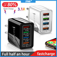 JTKE EU/US Plug USB Charger Quick Charge 3.0 For Phone Adapter For Huawei Mate 30 Tablet Portable Wall Mobile Charger Fast Charger