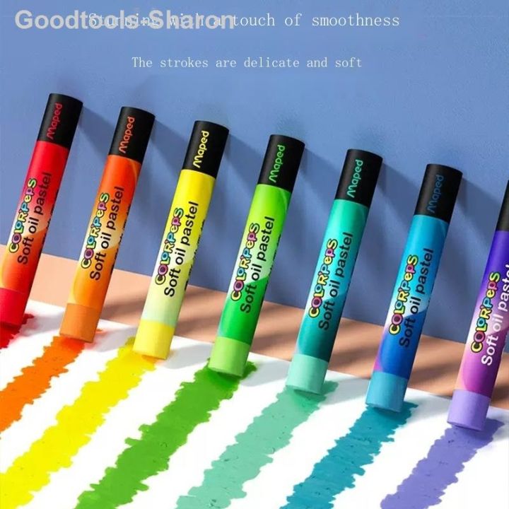 goodtools-sharon-mapede-สีน้ำมันสีเฮฟวี่ซอฟท์มอรันดีชุด12-24สีมาการองดินสอสีพิเศษสำหรับนักเรียนศิลปะ864501ch