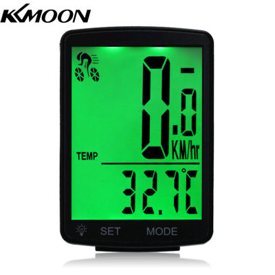 KKmoon มัลติฟังก์ชั่หน้าจอแอลซีดีจักรยานคอมพิวเตอร์จักรยานไร้สายกันฝน S Peedometer วัดระยะทางขี่จักรยาน2.8นิ้วกันน้ำ