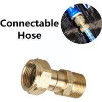 Brass Hread Pressure Washer Swivel Joint Kink Free Garden Hose Couplers Water Hydraulic Fitting Gun Connector Tool U0n1