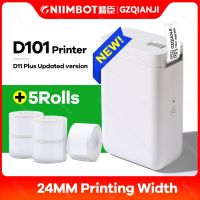 Niimbot เครื่องพิมพ์ฉลากความร้อน D101ของแท้,เครื่องพิมพ์แบบคลาสสิกมินิไร้สาย D110หมึกไร้สายบลูทูธสายเครื่องพิมพ์ฉลาก J136กระดาษเครื่องประดับ