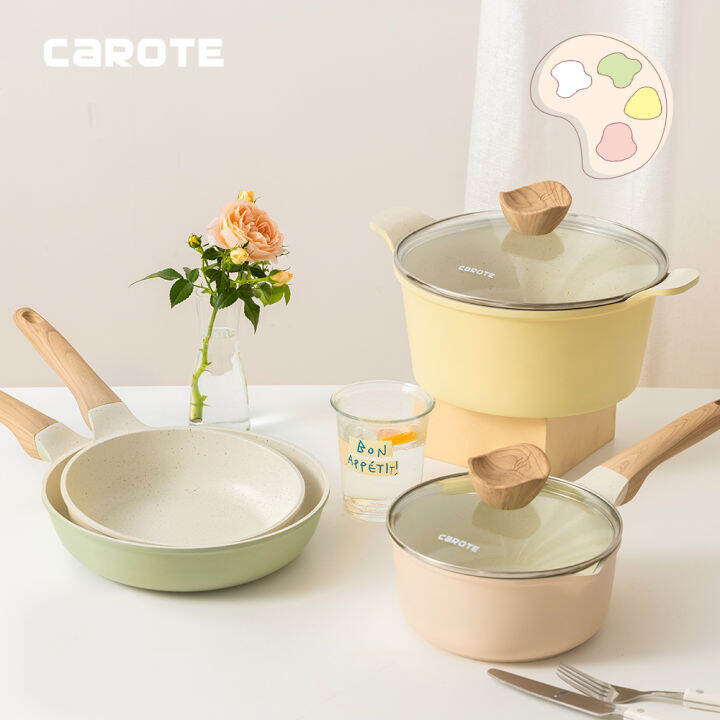 Carote Non Stick Granite 4 pcs Kitchen ware Cookware Set Frying Pan