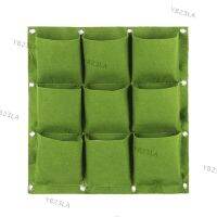 9 Pockets Vertical Wall Hanging Planting Garden Planter Non-woven Fabric Grow Bags Flower Pot Balcony Decoration YB23TH