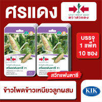 ผักซอง ศรแดง ข้าวโพดข้าวเหนียว สวีทแฟนตาซี F1 บรรจุแพ็คล่ะ 10 ซอง ราคา 230 บาท