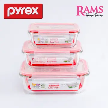 Pyrex Hello Kitty 4-Cup Round Glass Storage Container with Pink Airtight  Lid, 2-Piece 