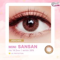 ?มีค่าสายตา? Wink Mini Sansan Gray Brown สายตาปกติ และ ค่าสายตาสั้น 0.00-10.00 คอนแทคเลนส์ ตาโต ลายฮิต Tiktok แถมตลับฟรี !!