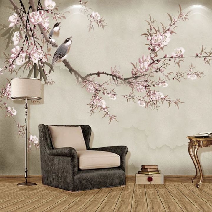 cw-chinese-flowers-birds-mural-wallpaper-pink-floral-photo-wall-paper-room-tv-sofa-study-papel-tapiz