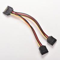 【Paul L】 15 PIN SATA MALE TO SATA FEMALE 1:2 Y Splitter Power CABLE