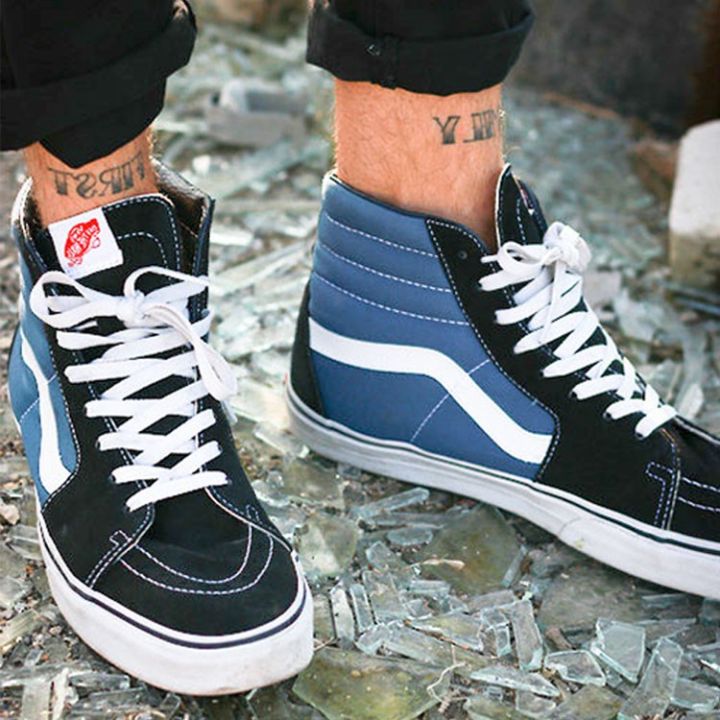 Ampere præmedicinering Forbedre hot○ready stock VANS Old Skool canvas shoes classic couple high top  skateboard shoes | Lazada