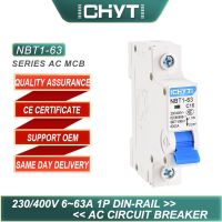 CHYT NBT1-63 1P โปร่งใสใช้ในครัวเรือน Din Rail AC 230/400V 6kA 63A C Type Air เบรกเกอร์ MCB มินิ