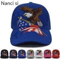 [Hat vendor]Nanci Si 2019หมวกแก๊ปธงนกอินทรียูเอสเอปักหมวกเบสบอลหมวกแก๊ปแบบคาสเก้หมวก Gorras Dad Hat สำหรับผู้ชายผู้หญิง