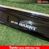 กันสาด กันสาดน้ำฝน camry 2007 2008 2009 2010 2011  สีดำ มีคิ้วโครเมี่ยม