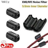 3PCS 9.0mm RFI EMI Noise Suppressor Filter for Subwoofer Speaker Audio VGA DVI AV HDMI Audio Cable Ferrite Shielded Core Clip Adapters