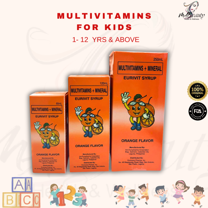 EURIVIT SYRUP MULTIVITAMINS + MINERALS FOR INFANTS, CHILDREN & ADULTS