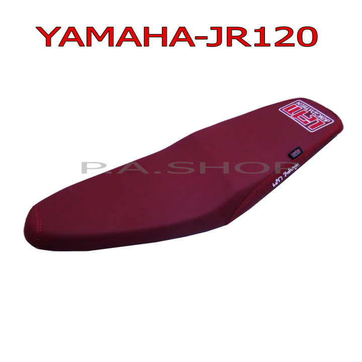 HOT2 เบาะแต่ง เบาะปาด เบาะรถมอเตอร์ไซด์สำหรับ YAMAHA-JR120 ผ้าด้าน สีแดง
