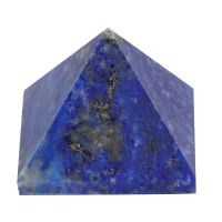 Natural Lapis Lazuli Crystal Pyramid Tower 3cm Energy Healing Gift Home Decor