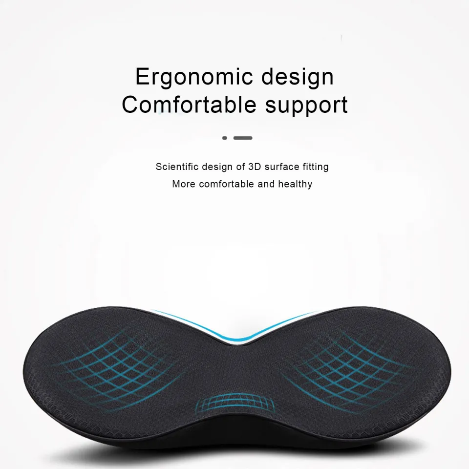 2 In 1 Car Seat Cushion Driver Seat Memory Foam Cushion Cushion Hip Cushion  Breathable Increase Protection Waist Pillow W3H4