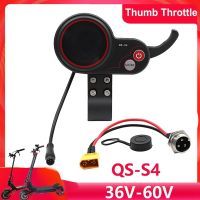 QS-S4 36V-60V Thumb Throttle LCD Display Meter+-60 Cable Replacement Accessories for Zero 8 9 10 8X 10X Electric Scooter 6PIN Display