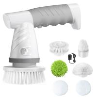 Electric Spin Scrubber, Bathroom Scrubber Rechargeable Shower Scrubber for Cleaning Tub Tile Floor Sink Window