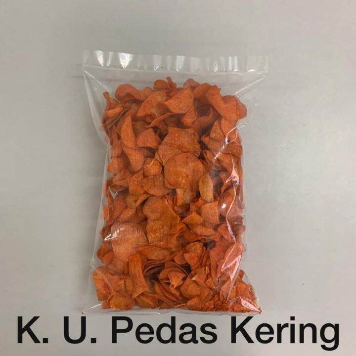 Kerepek Ubi Pedas Kering G Murah Rangup Sedap Viral Spicy Lazada