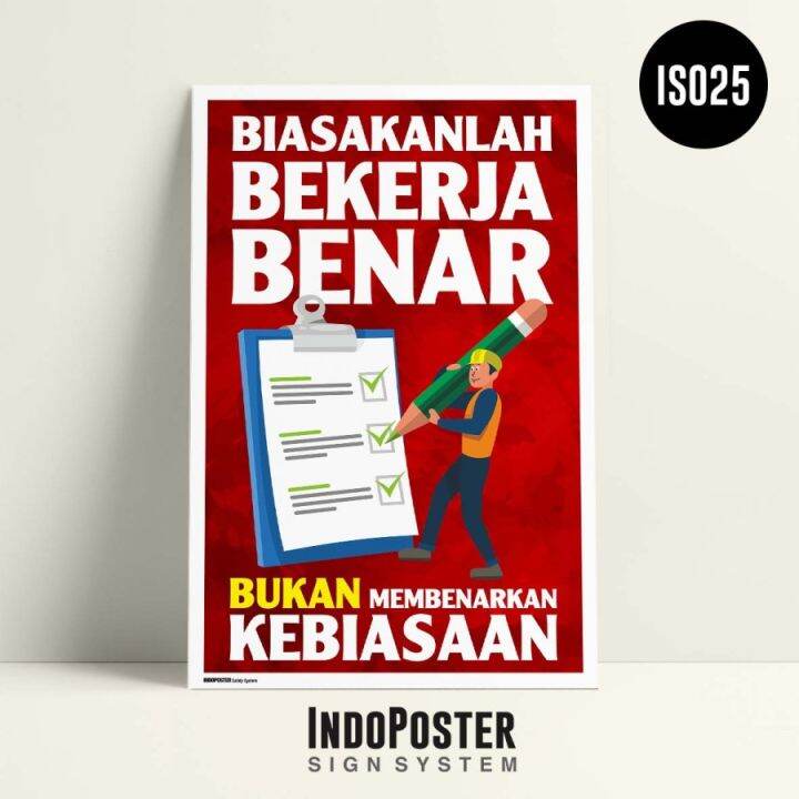 Safety Poster K3 Quality Biasakan Bekerja Benar A0 120x80cm Lazada Safety Poster K3 Quality Biasakan Bekerja Benar A0 120x80cm Lazada